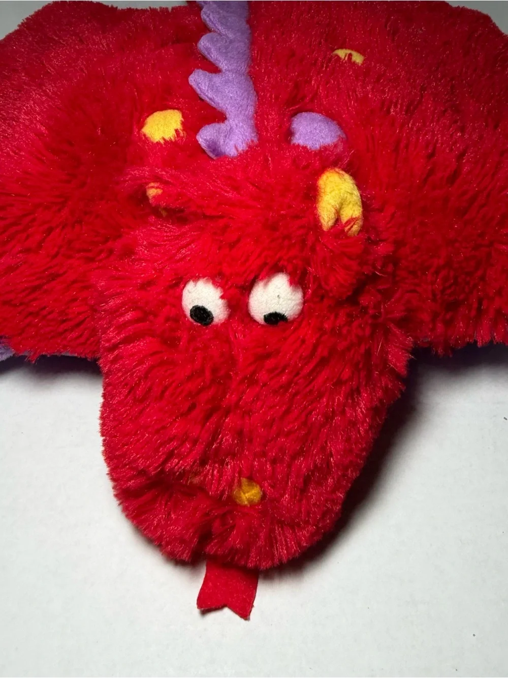 Pillow Pets Fiery Red Dragon Peewee Stuffed Animal Small